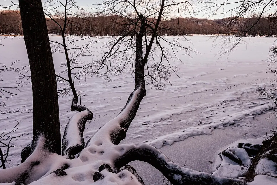 Frozen St. Croix River - William O'Brien State Park, Minnesota