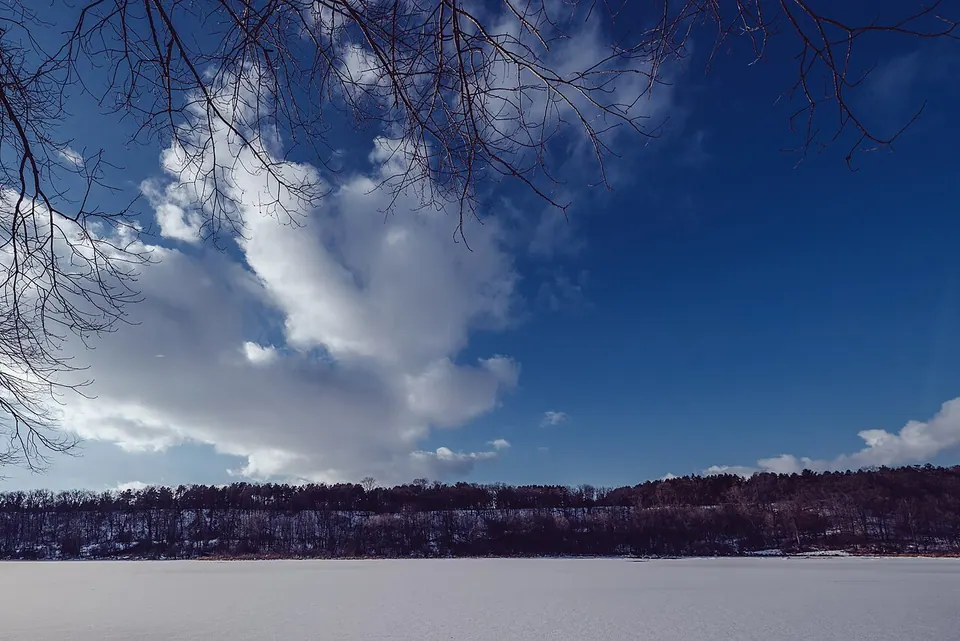 Lake Alice - Winter at William O'Brien State Park, Minnesota